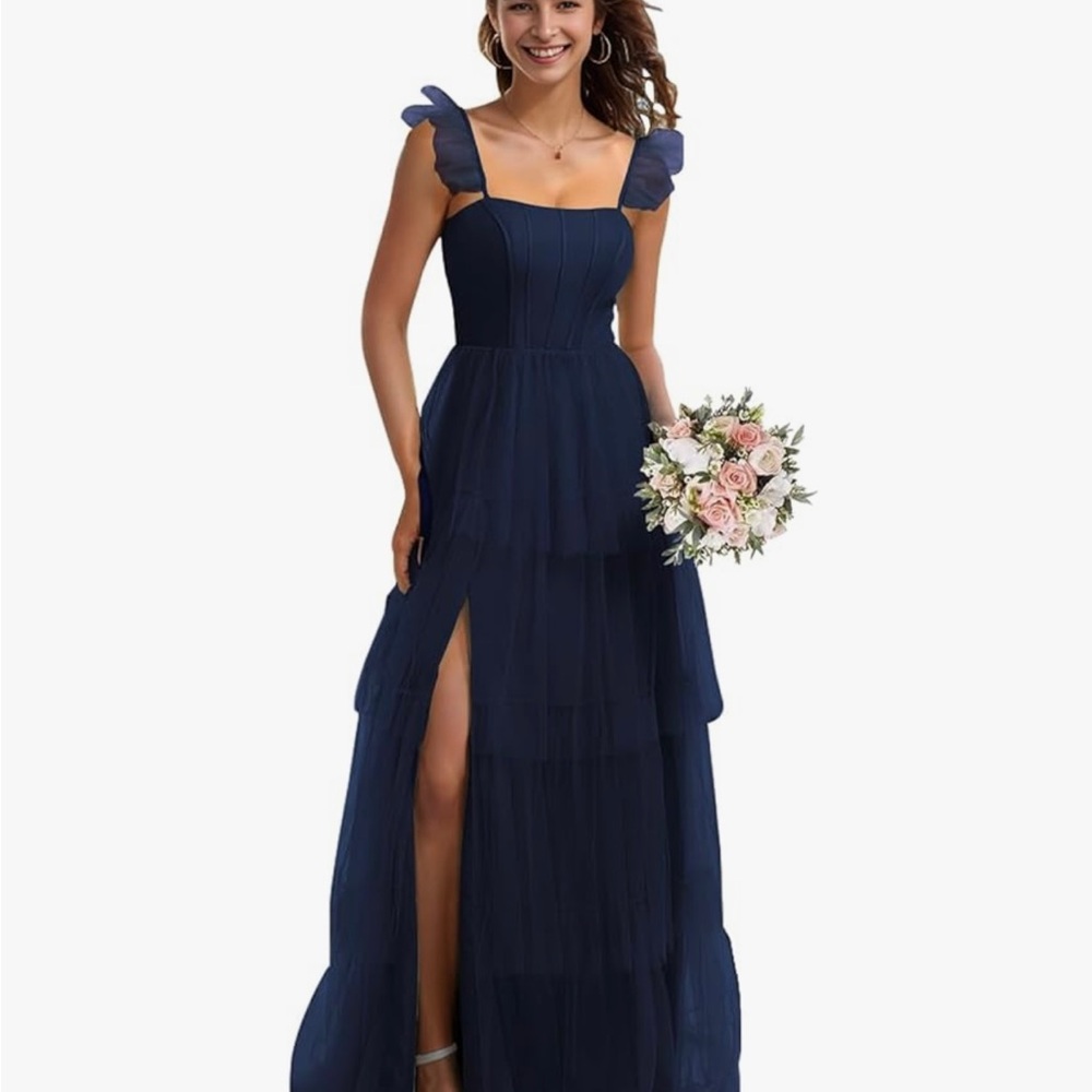 Amazon Navy Blue Formal Dress